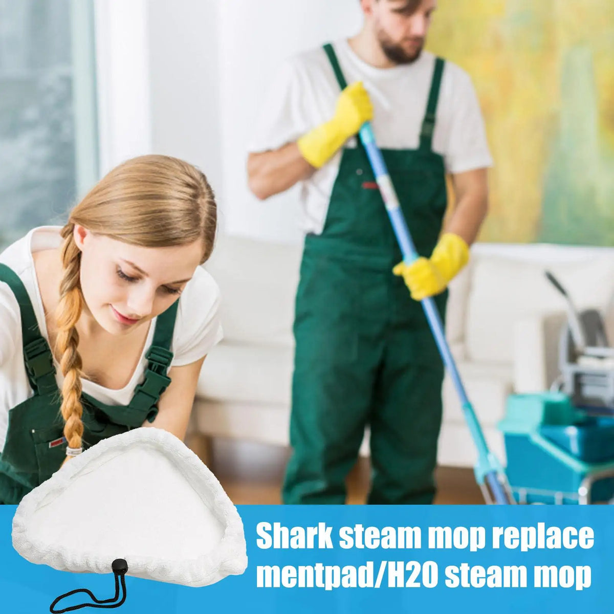 Washable Microfiber Steam Mop Pads – H20 X5 Replacement Steam Mop Pads Axl