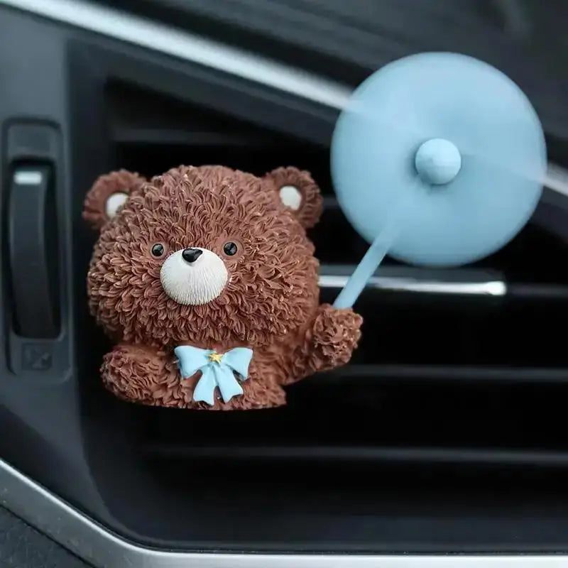 Cute Animal Car Vent Air Freshener – Resin Clip Ornament Car Air Freshener Axl bear