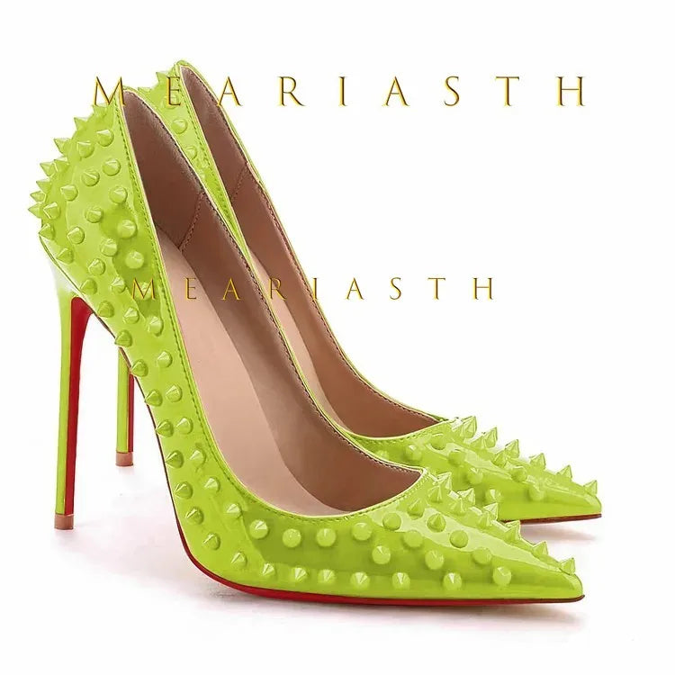 Women's Studded Stiletto Pumps | Pointed Toe High Heels Plus Size Stiletto Pumps Axl high heel 10cm-1 42