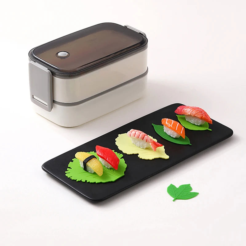 Silicone Leaf Bento Dividers – 5-Pc Lunch Box Separator Set Bento Box Dividers Axl
