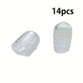 14-Pack Breathable Toe Protectors – Transparent Waterproof Socks Toe Protector Sleeves Axl 14pcs One Size