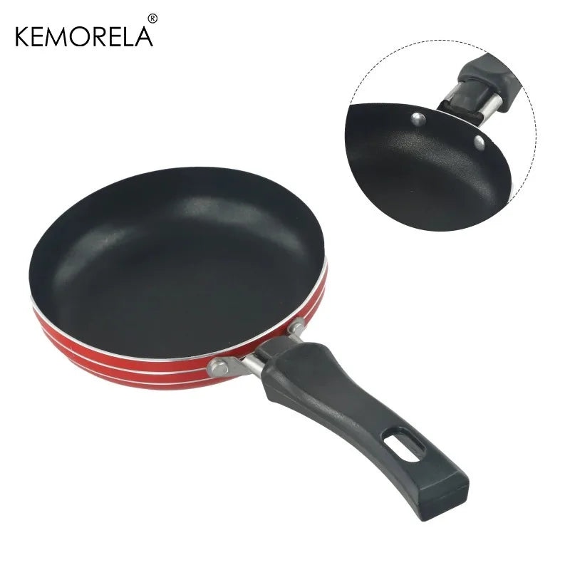 KEMORELA 14cm Mini Non-Stick Stainless Steel Frying Pan Mini Frying Pan Axl