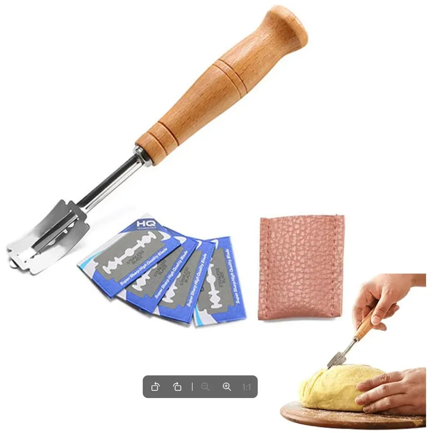 Magnetic Bread Lame Dough Scoring Tool – Stainless Steel Bread Scoring Lame Axl