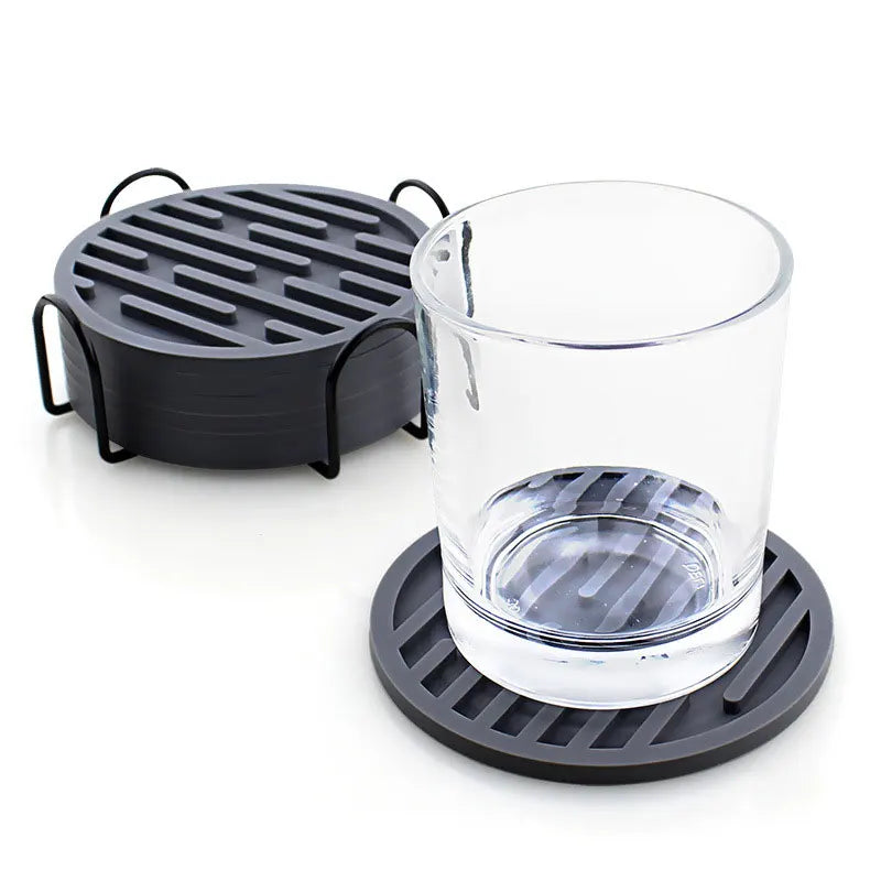 Round Silicone Coasters – Heat-Resistant Non-Slip Cup Mats Silicone Coasters Axl