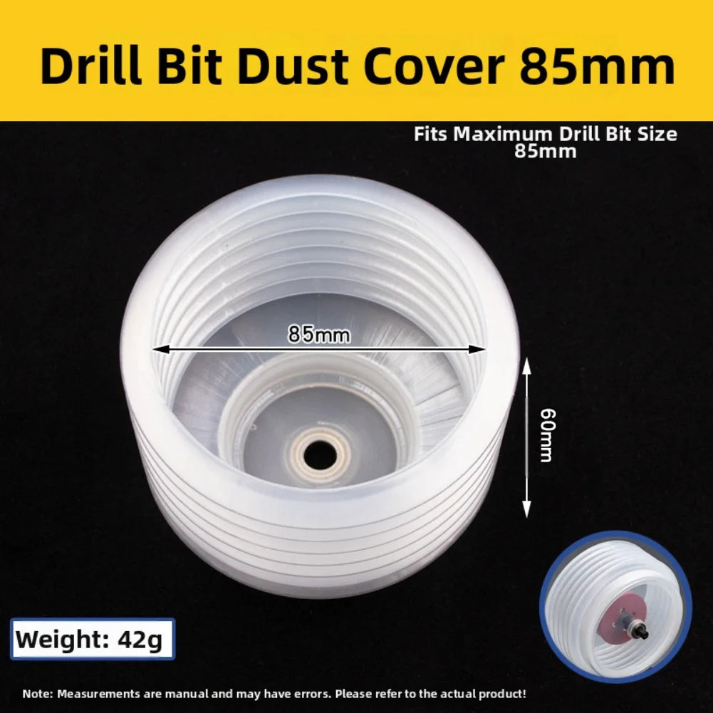 Silicone Drill Dust Collector – Transparent Dust Bowl for Drills Drill Dust Collector Axl