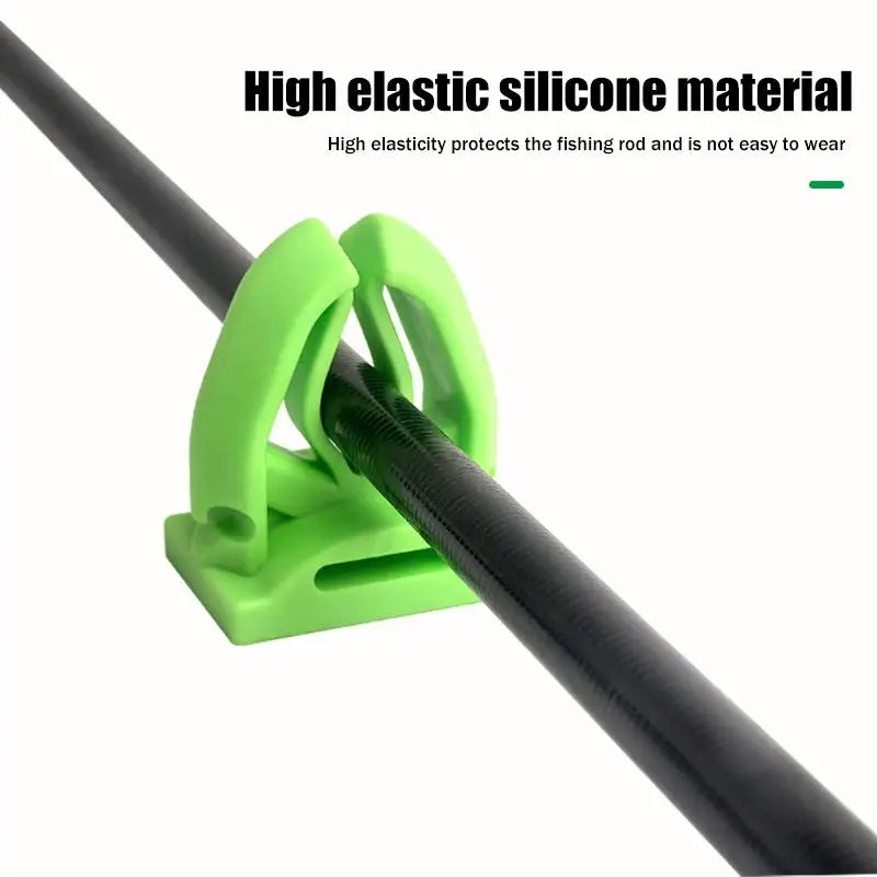 Portable Fishing Rod Holder Clips – Silicone Pole Fastener Fishing Rod Clip Axl