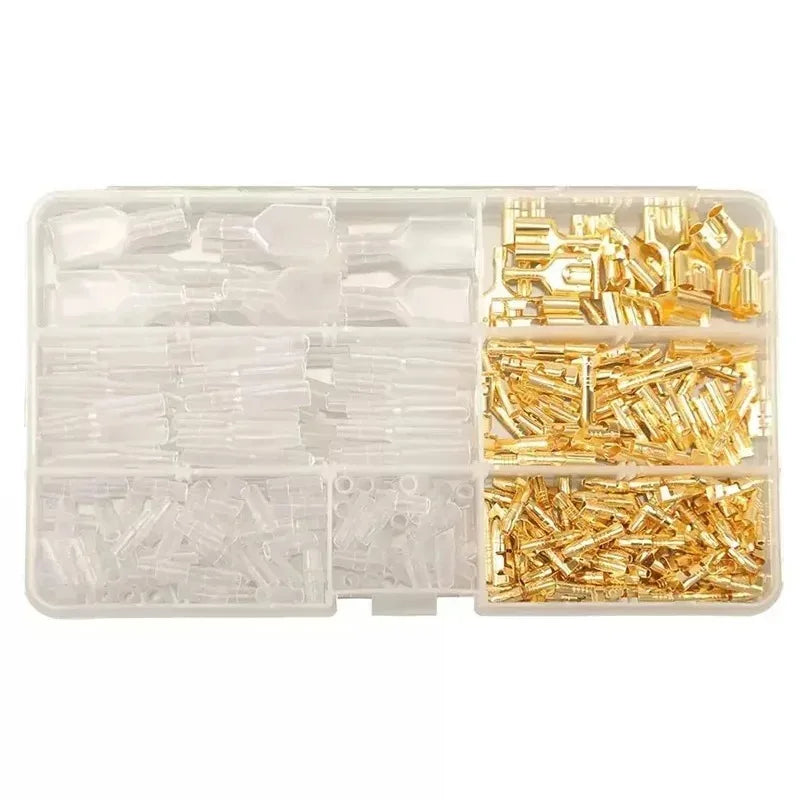 270-Pc Insulated Crimp Spade Connector Kit 2.8/4.8/6.3mm Crimp Terminal Kit Axl