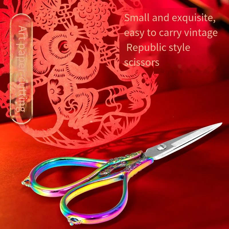 Vintage Embroidery Scissors – Stainless Steel Tailor Fabric Cutter Embroidery Scissors Axl