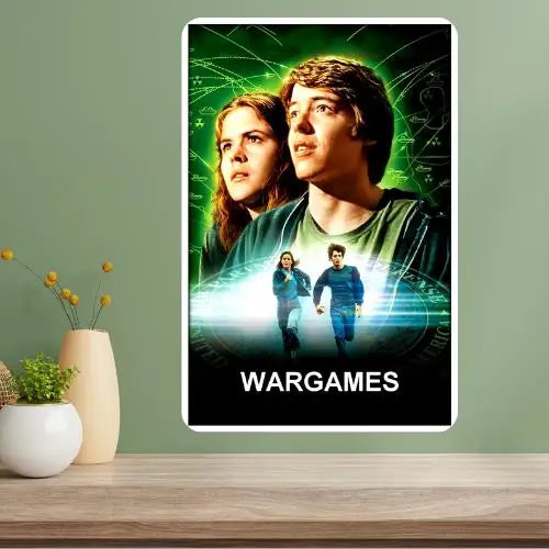 WarGames Classic Movie Metal Poster Sign | Retro Wall Décor Metal Wall Sign Axl aluminum sign aluminum 14x20cm