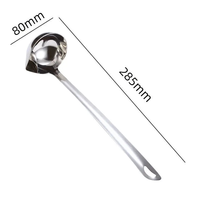 Stainless Steel Fat Separator Spoon – Oil Skimmer & Soup Filter Kitchen Utensil Axl A