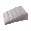 Inflatable Leg Elevation Wedge Pillow – Portable PVC Cushion Wedge Elevation Pillow Axl Light Grey