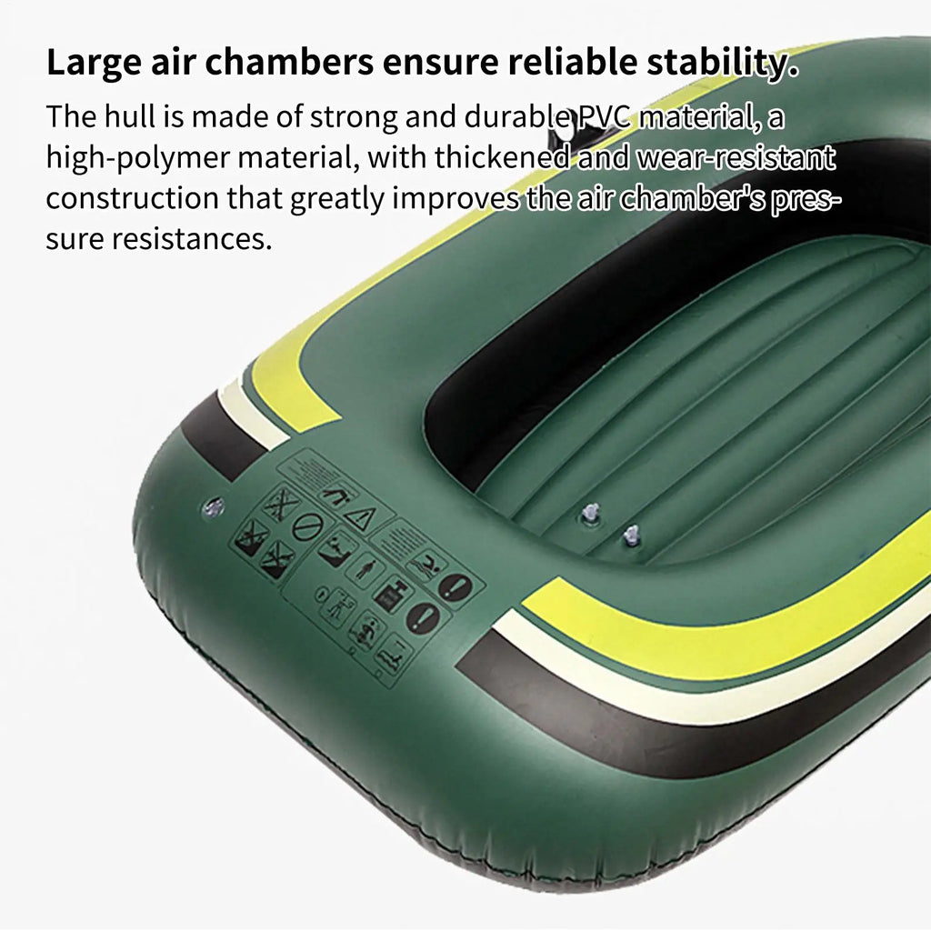 1-Person Inflatable Boat – Thickened PVC Non-Slip Raft Inflatable Boat Axl