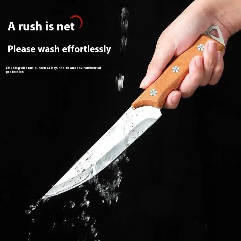 SHENJIU Stainless Steel Fillet & Boning Knife – Wood Handle Fillet Boning Knife Axl