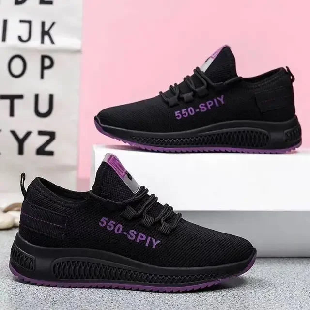 Women's Air Mesh Vulcanized Sneakers – Lightweight Trainers Women's Sneakers Axl PURPLE 38
