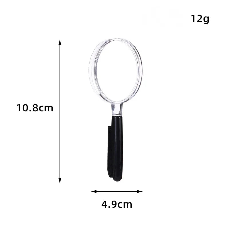 50mm Kids Handheld Magnifying Glass – HD Acrylic Lens Kids Magnifying Glass Axl