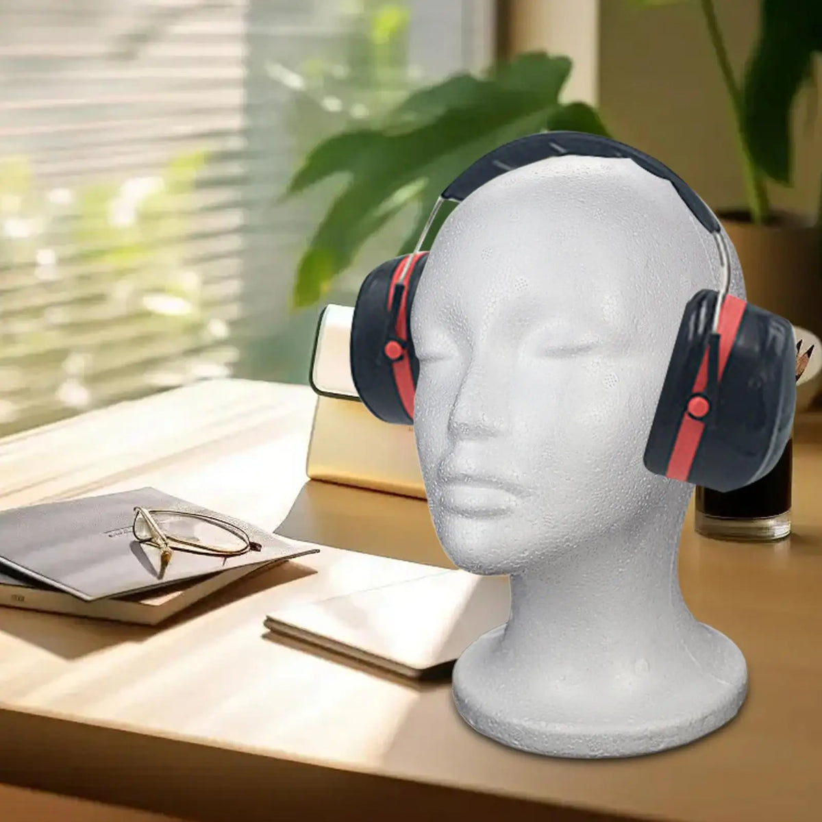 Foam Mannequin Head for Wigs, Hats & Glasses Display Foam Mannequin Head Axl