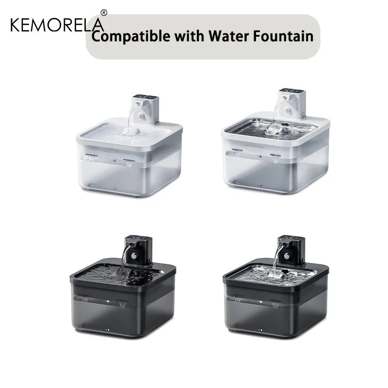 Cat Water Fountain Filters with Activated Carbon – 6 or 12 Pack Pet Fountain Filter Axl
