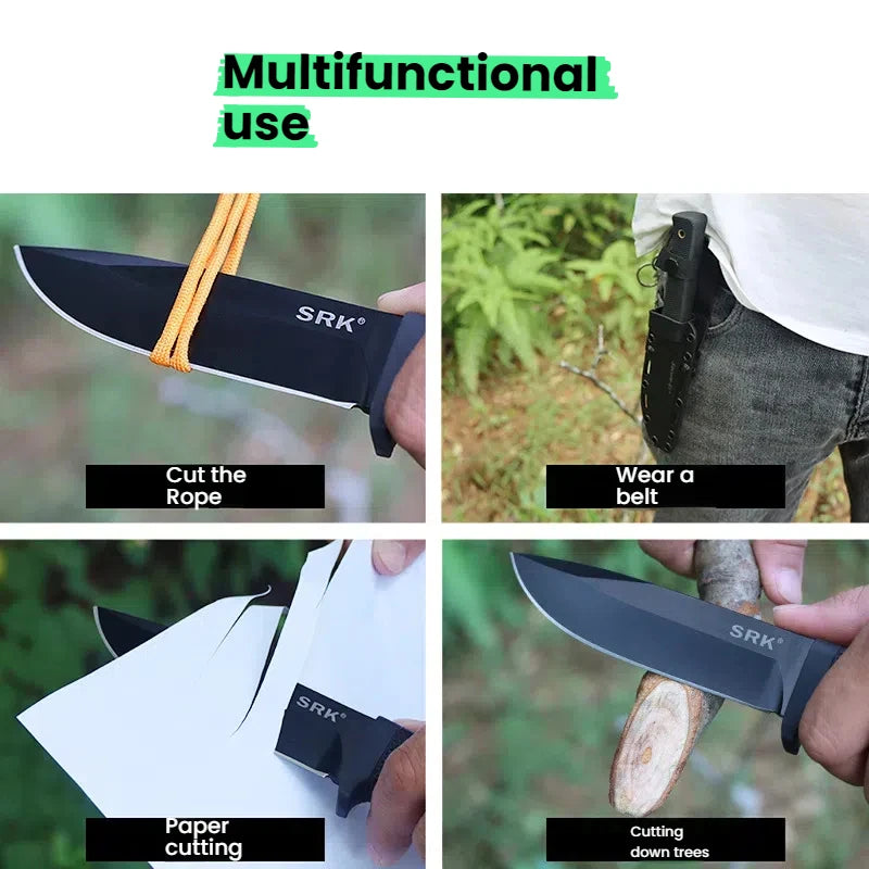 SKR-3 Fixed Blade Knife | Glass Fiber Nylon Handle EDC Tool Fixed Blade Knife Axl