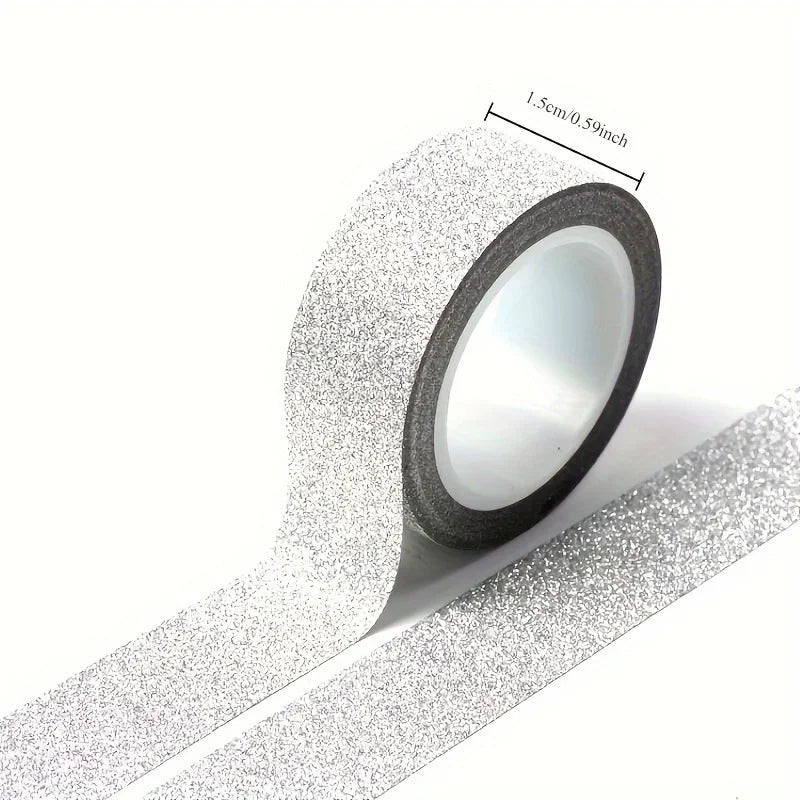 Gold Glitter Washi Tape – DIY Crafts & Scrapbooking, 5m Roll Craft Washi Tape Axl