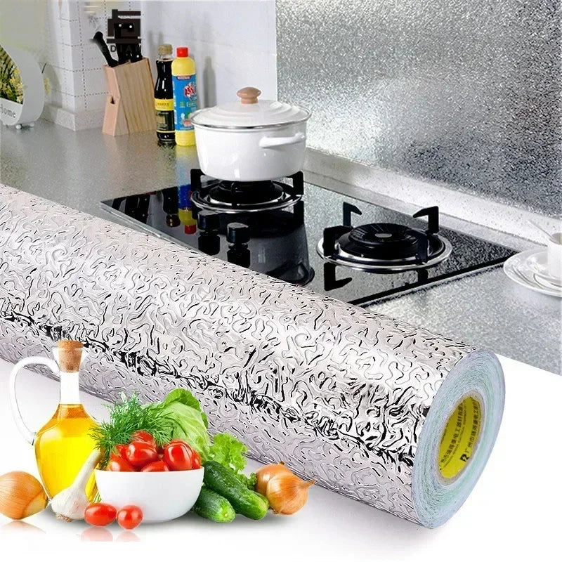 Kitchen Oil-Proof Waterproof PVC Foil Wall & Cabinet Sticker Kitchen Wall Sticker Axl