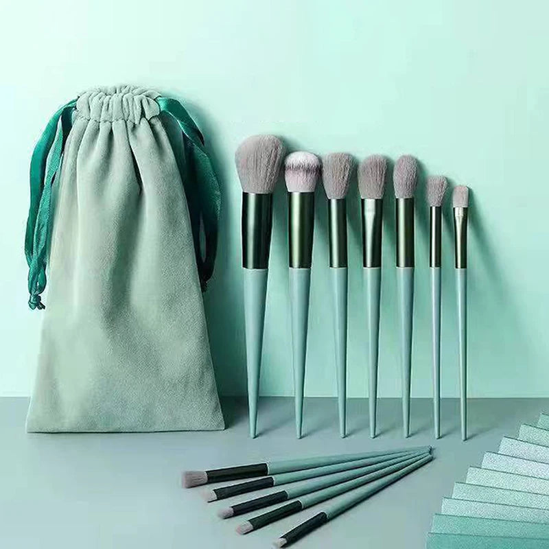 8/13 PCS Makeup Brush Set – Foundation, Powder & Eyeshadow Makeup Brush Set Axl
