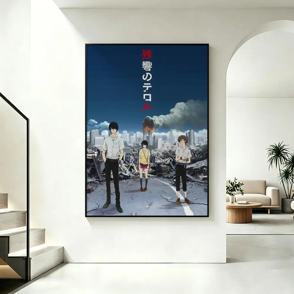 Zankyou no Terror Anime Poster – HD Waterproof Wall Art Decor Anime Wall Poster Axl