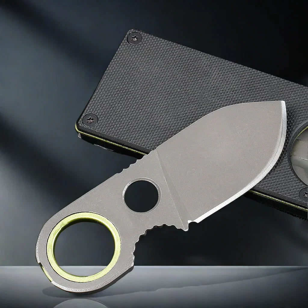 YRIDEFE Mini EDC Fixed Blade Pocket Knife | Keychain Knife Fixed Blade Knife Axl