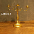 Modern European Candlestick Holder – Elegant Table Decor Candlestick Holder Axl Holder-Golden B