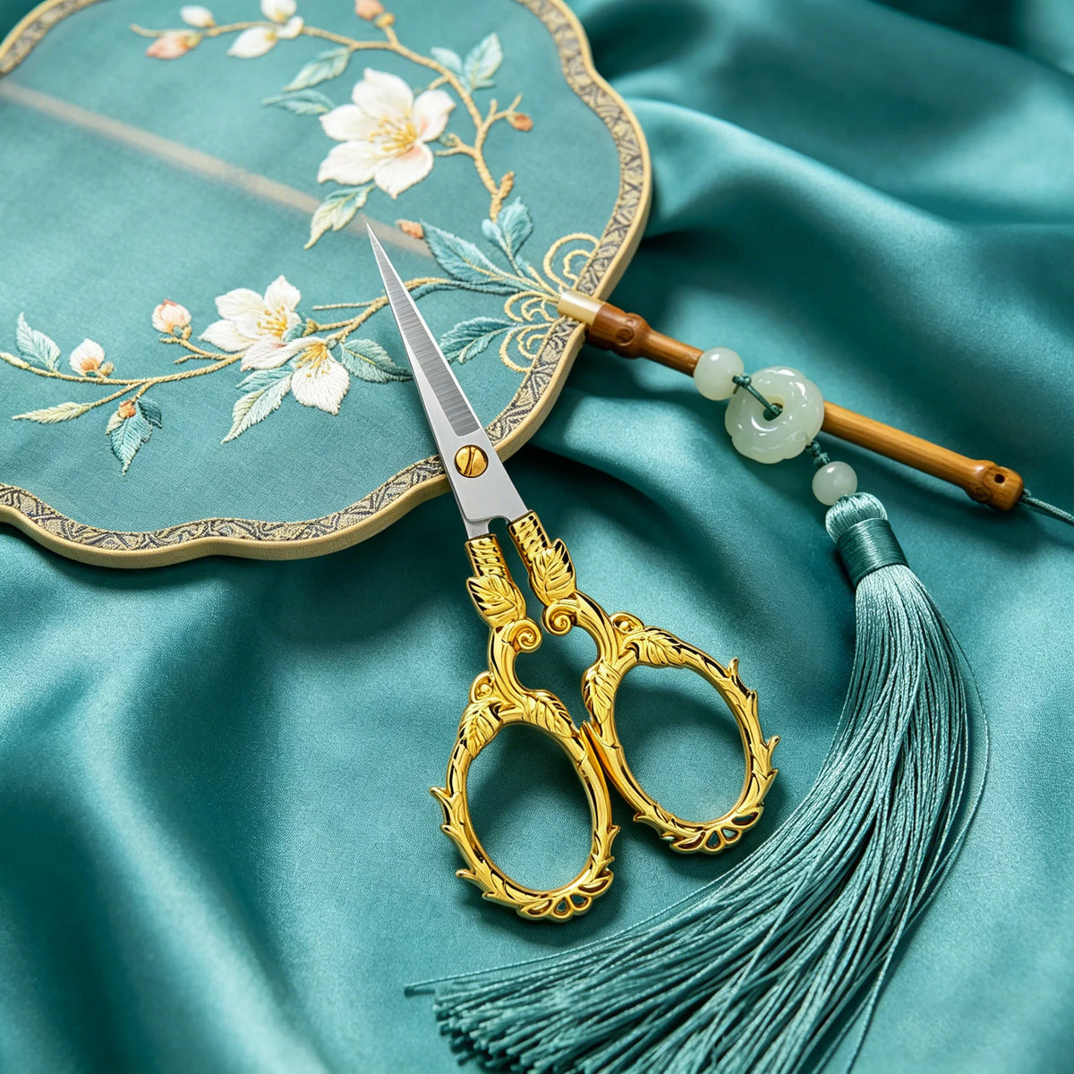 Stainless Steel Embroidery & Tailor Scissors | Sewing DIY Tool Sewing Scissors Axl Scissors-Golden