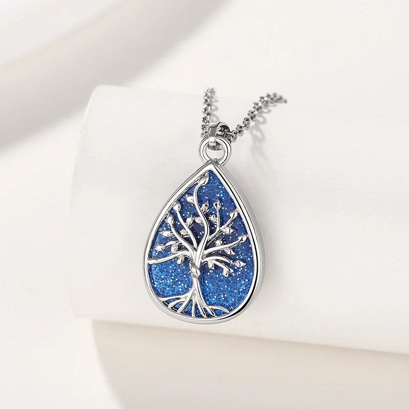 Huitan Tree of Life Pendant Necklace | Bohemian Women's Jewelry Pendant Necklace Axl XL1448 45cm