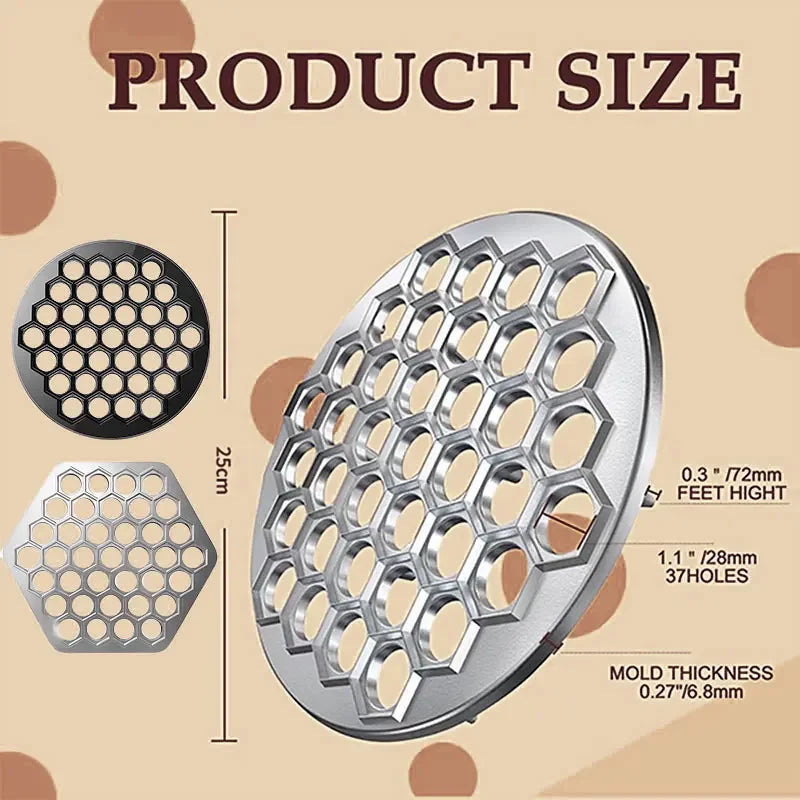 37-Hole Pelmeni Maker – Russian Dumpling & Ravioli Mold Dumpling Mold Press Axl