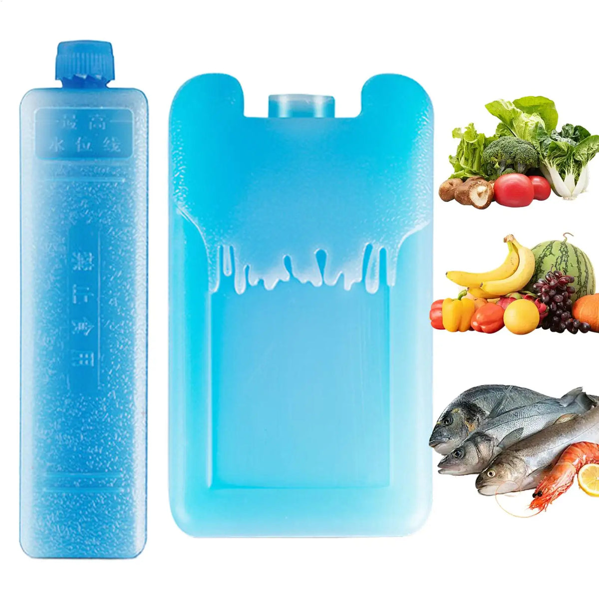 Reusable Ice Freezer Packs – Leakproof Cooler Blocks 2-Pack Ice Freezer Pack Axl