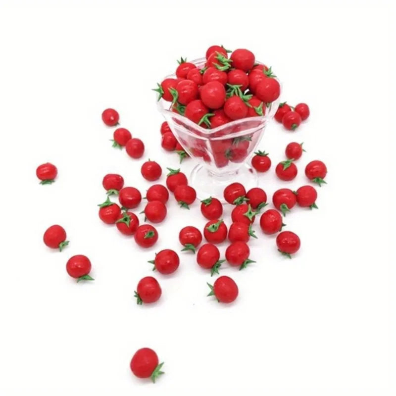10 Pcs 1:12 Miniature Resin Tomatoes – Dollhouse Food Decor Dollhouse Miniature Axl