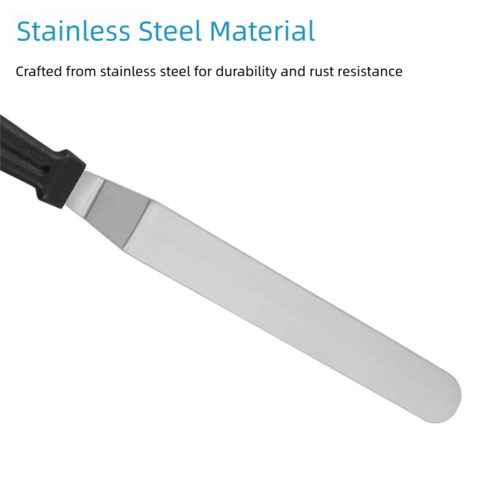 Stainless Steel Cake Spatula – Non-Stick Smoother 6 to 12 Inch Cake Decorating Spatula Axl