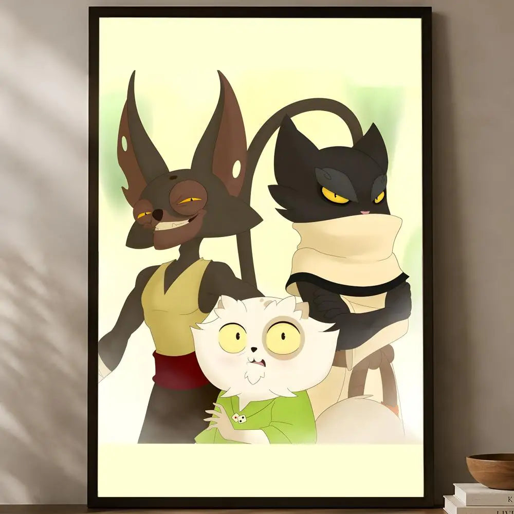 Dofus Kerub's Bazaar HD PVC Self-Stick Wall Art Poster Wall Art Poster Axl White11 50X70cmNoframe