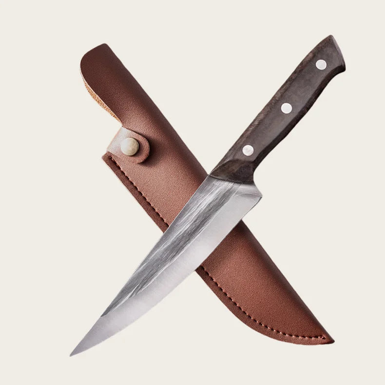 Forged Cleaver Chef Knife – High Carbon Steel with Cover Cleaver Chef Knife Axl A and holster