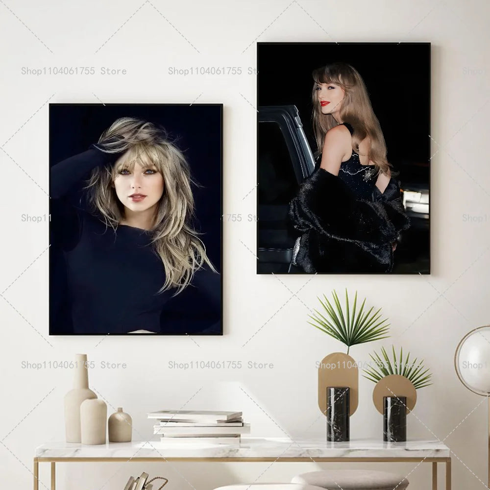 Singer T-Taylors Wall Poster – Self-Adhesive Waterproof Sticker Wall Art Poster Axl