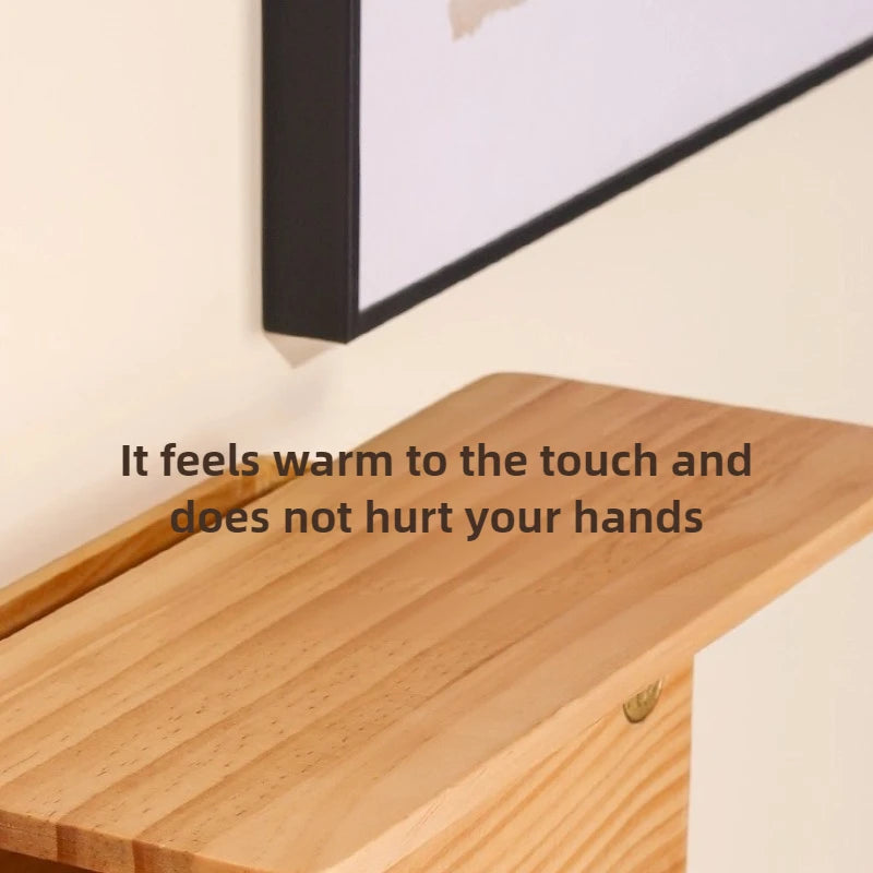 Solid Wood Wall-Mounted Tissue Box – Retro Napkin Holder Tissue Box Holder Axl