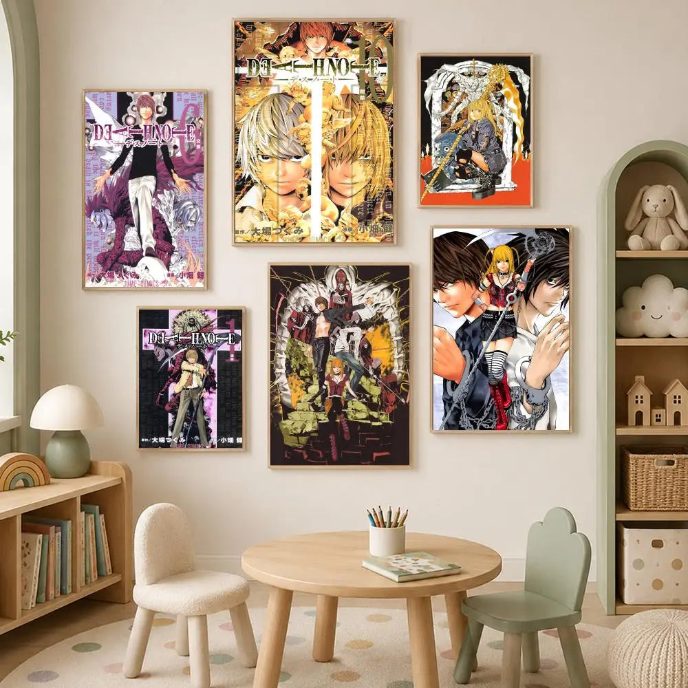 Death Note Anime Wall Poster – Self-Stick HD PVC Waterproof Anime Wall Poster Axl