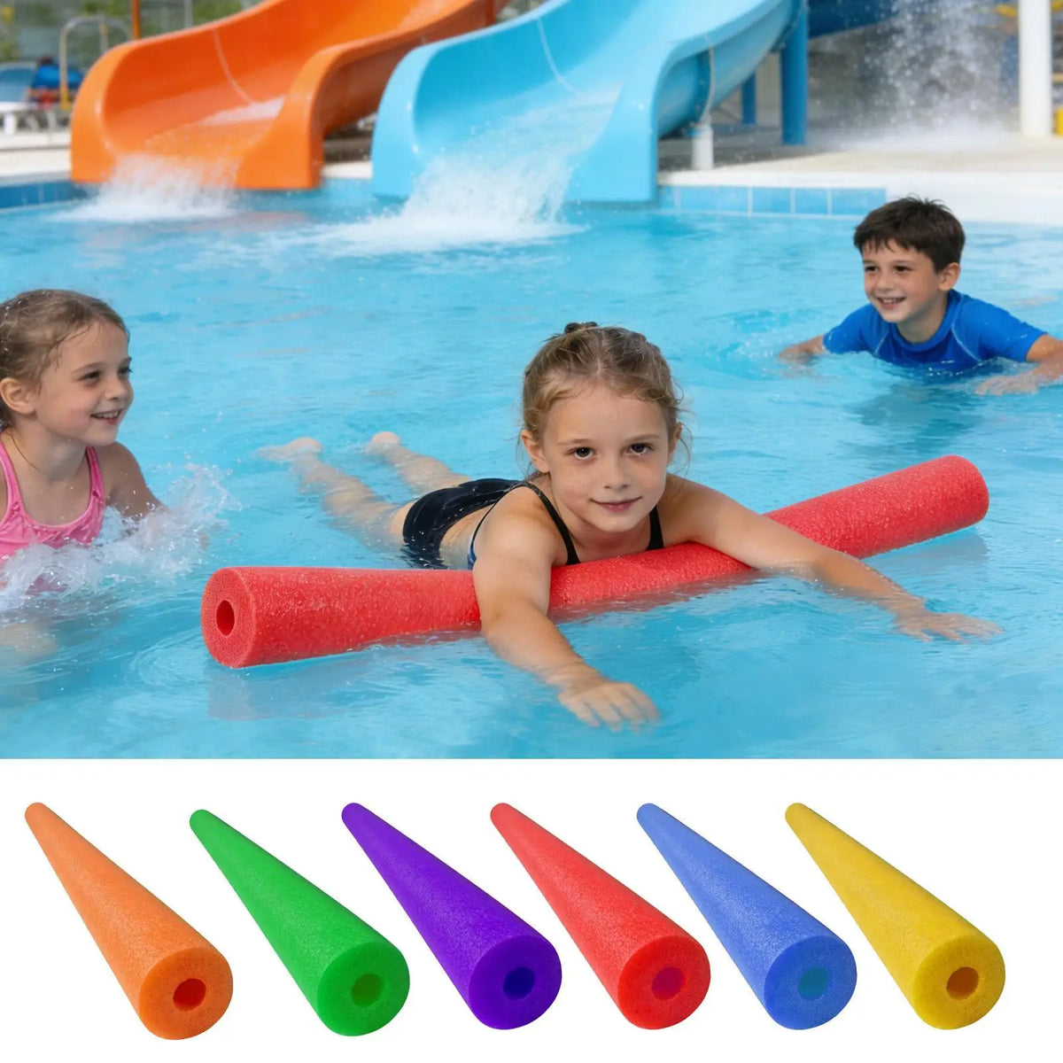 Foam Pool Noodle – Float Stick Swimming Aid for All Ages Pool Noodle Float Axl