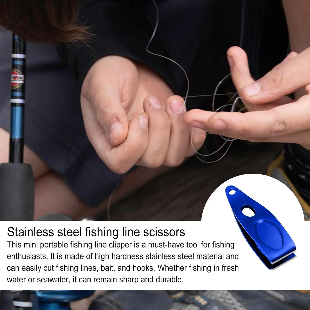 Fly Line Clippers – Ergonomic Stainless Steel Fishing Scissors Fishing Line Clipper Axl