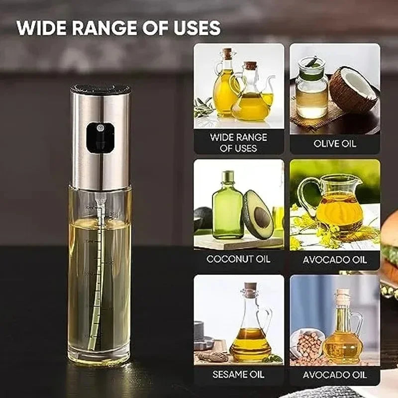 KEMORELA 100ml Glass Olive Oil Sprayer – Kitchen Mister Bottle Oil Sprayer Dispenser Axl