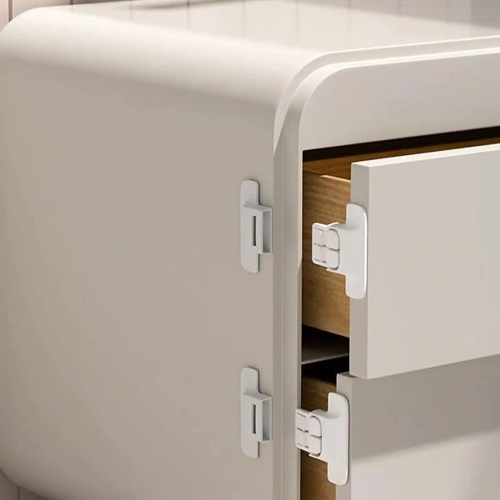Self-Adhesive Fridge Door Lock – No Drill Cabinet Closer Fridge Door Lock Axl