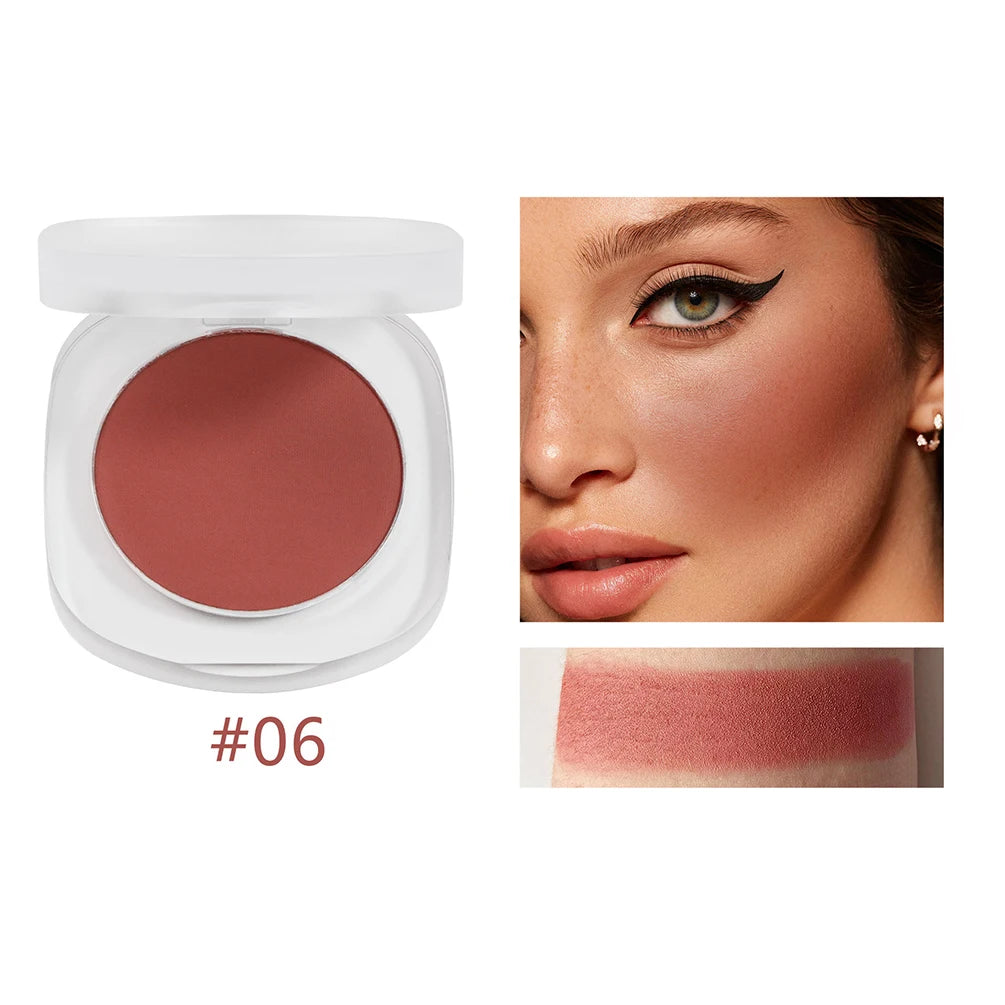 Matte Vegan Blush Powder – Natural Nude Private Label Blusher Blush Powder Axl 06 10pcs with logo