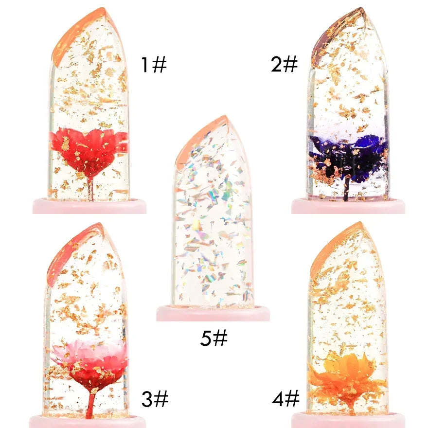 Crystal Jelly Lip Balm – Color-Changing Gold Foil Moisturizer Jelly Lip Balm Axl