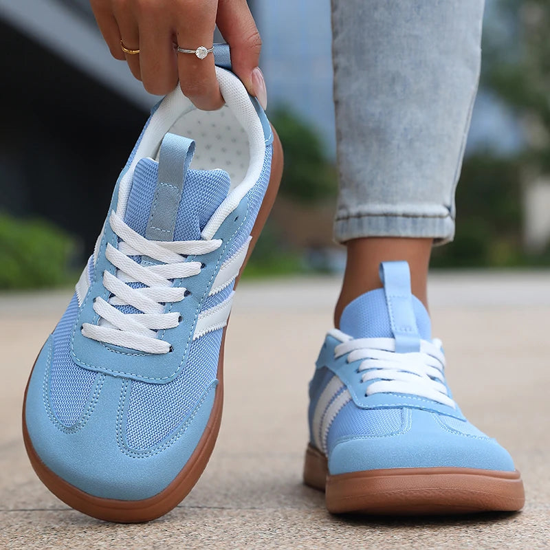 ZULIWAGN Women's Lightweight Striped Sneakers | Plus Size Women's Sneakers Axl