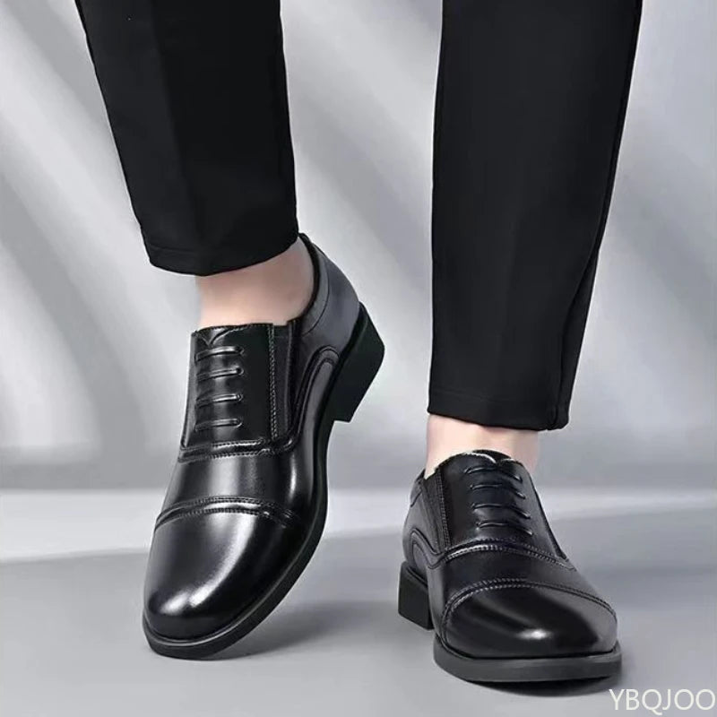 Men's Lace-Up Business Dress Shoes | Round Toe, Sizes 3–12.5 Men's Dress Shoes Axl black 44