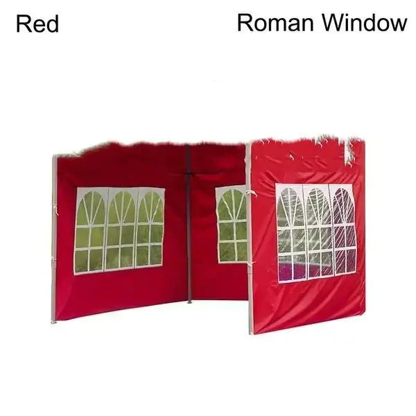 Waterproof Oxford Cloth Gazebo Side Wall – 10x10ft Replacement Gazebo Side Wall Axl Red