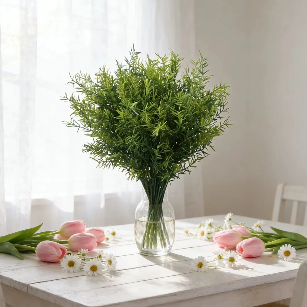 Artificial Lotus Flower Branch | Plastic Fake Plant Home Decor Artificial Flower Branch Axl