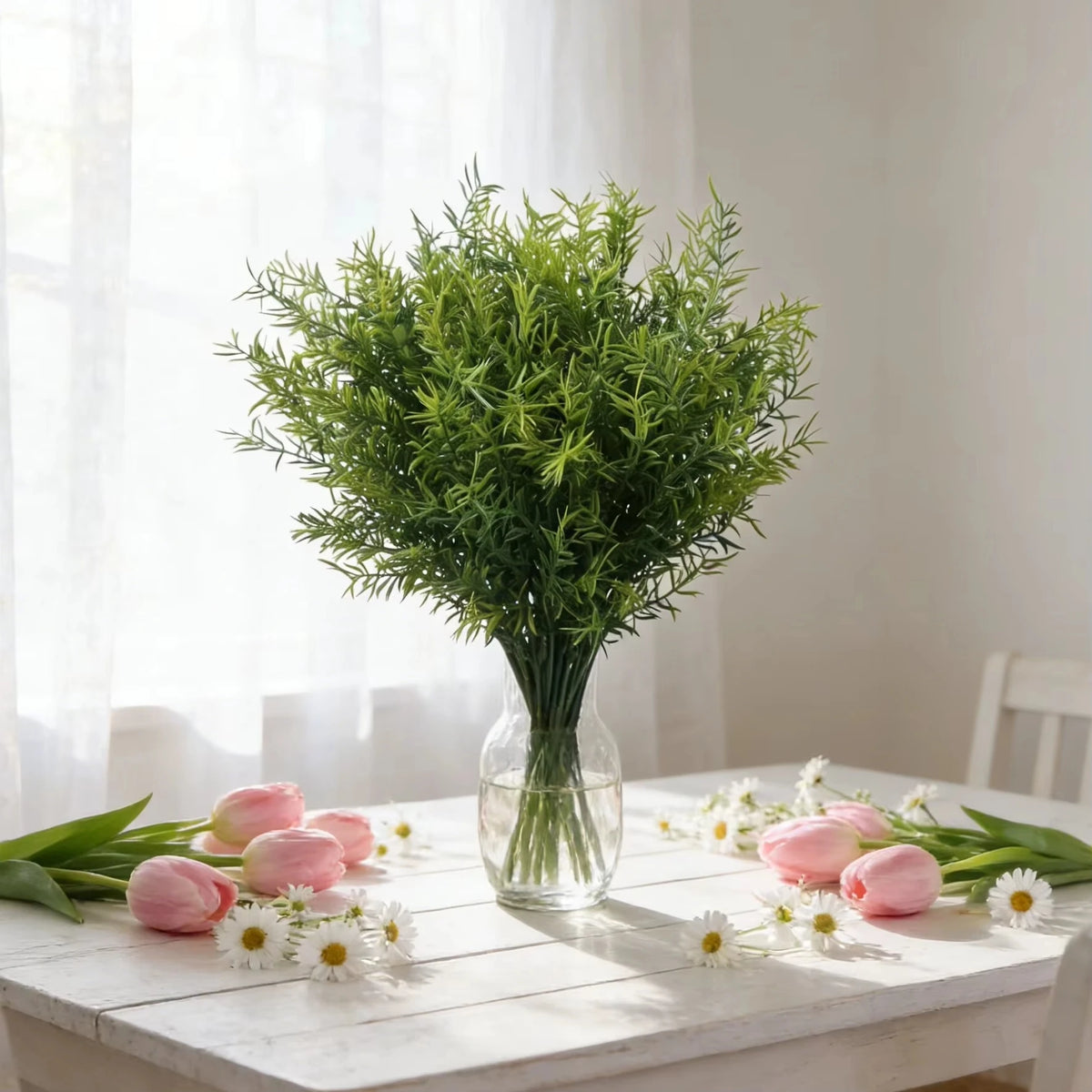 Artificial Lotus Flower Branch | Plastic Fake Plant Home Decor Artificial Flower Branch Axl